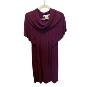 Max Studio Burgundy Knit Dress Size S Effortless Elegance